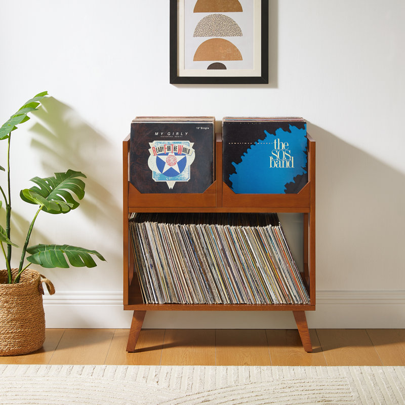 George Oliver Zayne Medium Record Storage Stand & Reviews
